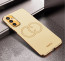 Vaku ® Samsung Galaxy A14 5G Skylar Leather Pattern Gold Electroplated Soft TPU Back Cover