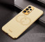 Vaku ® Samsung Galaxy A73 5G Skylar Leather Pattern Gold Electroplated Soft TPU Back Cover