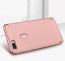 Vaku ® Oppo F9 / F9 Pro Ling Series Ultra-thin Metal Electroplating Splicing PC Back Cover