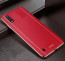 Vaku ® Samsung Galaxy M01 Vertical Leather Stitched Gold Electroplated Soft TPU Back Cover
