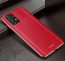 Vaku ® Samsung Galaxy A72 Vertical Leather Stitched Gold Electroplated Soft TPU Back Cover