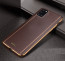 Vaku ® Samsung Galaxy A31 Vertical Leather Stitched Gold Electroplated Soft TPU Back Cover