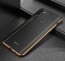 Vaku ® Samsung Galaxy A11 Vertical  Leather Stitched Gold Electroplated Soft TPU Back Cover