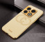 Vaku ® OnePlus Skylar Series Leather Stitched Gold Electroplated Soft TPU Back Cover