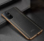 Vaku ® OnePlus 8T Vertical  Leather Stitched Gold Electroplated Soft TPU Back Cover