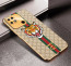Vaku ® Xiaomi Redmi 10 4G Lynx Leather Stitched Gold Electroplated Soft TPU Back Cover Case