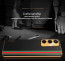 Vaku ® Samsung Galaxy S23 FE Felix Line Leather Stitched Gold Electroplated Soft TPU Back Cover Case