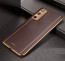 Vaku ® Samsung Galaxy S20FE Vertical Leather Stitched Gold Electroplated Soft TPU Back Cover