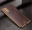 Vaku ® Samsung Galaxy F02s Vertical Leather Stitched Gold Electroplated Soft TPU Back Cover