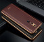 Vaku ® Oppo F11 Vertical Leather Stitched Gold Electroplated Soft TPU Back Cover
