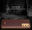Vaku ® Samsung Galaxy F02s Vertical Leather Stitched Gold Electroplated Soft TPU Back Cover