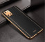 Vaku ® Samsung Galaxy Note 10 lite Vertical Leather Stitched Gold Electroplated Soft TPU Back Cover