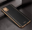 Vaku ® Samsung Galaxy Note 10 lite Vertical Leather Stitched Gold Electroplated Soft TPU Back Cover
