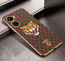 Vaku ® Vivo Y16 Lynx Designer Leather Pattern Gold Electroplated Soft TPU Back Cover Case