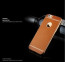 VAKU ® Apple iPhone 7 Leather Stitched Gold Electroplated Soft TPU Back Cover