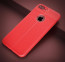 Vaku ® Apple iPhone 6 / 6S Auto Focus Leather Stitched Edition Soft Silicone 4 Frames plus ultra-thin case transparent cover