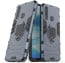 Vaku ® Vivo Z1 Pro Falcon Metal Ring Grip Kickstand Shockproof Hard Bumper Dual Layer Rugged Case Cover