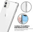 Luxos ® Compatible For iPhone 11 Hammer Series Transparent Anti-Drop 4-Corner 360° Protection Full Transparent TPU Back Cover- Transparent