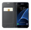 Samsung Galaxy Series Double Stitch Leather Shell with Wallet Flip Cover