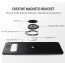 Vaku ® Samsung Galaxy S10 Plus Ring Holder Auto Focus Leather Stitched Soft Silicone 4 Frames plus ultra-thin case transparent cover