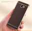 Vaku ® Samsung Galaxy A5 (2017) Leather Stitched Gold Electroplated Soft TPU Back Cover