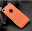 VAKU ® Apple iPhone 7 Leather Stitched Gold Electroplated Soft TPU Back Cover