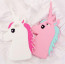 Cute Cases ™ Apple iPhone SE 2020 Cute Unicorn Horse Design Ultra-Soft Gel Silicon Case Back Cover - White + Pink