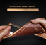 Vaku ® Vivo V15 Pro Luxemberg Series Leather Stitched Gold Electroplated Soft TPU Back Cover