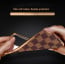 Vaku ® Oppo A74 Cheron Leather Stitched Gold Electroplated Soft TPU Back Cover