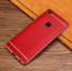 Vaku ® Vivo V7 Plus Leather Stitched Gold Electroplated Soft TPU Back Cover