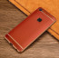Vaku ® Vivo V7 Plus Leather Stitched Gold Electroplated Soft TPU Back Cover