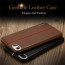 VAKU ® Apple iPhone 6 / 6S LARDOR Series 3 Stitch Leather Shell with Metallic Logo Display Back Cover