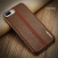 VAKU ® Apple iPhone 7 Plus LARDOR Series 3 Stitch Leather Shell with Metallic Logo Display Back Cover