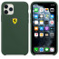 Ferrari ® For Apple iPhone 11 Pro Liquid Silicon Velvet-Touch Silk Finish Shock-Proof Back Cover