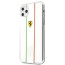 Ferrari ® For Apple iPhone 11 Pro Fiorano White Stripe Clear series Back Cover
