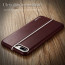 VAKU ® Apple iPhone 7 Plus LARDOR Series 3 Stitch Leather Shell with Metallic Logo Display Back Cover