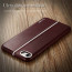 VAKU ® Apple iPhone 6 / 6S LARDOR Series 3 Stitch Leather Shell with Metallic Logo Display Back Cover