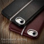 VAKU ® Apple iPhone 6 / 6S LARDOR Series 3 Stitch Leather Shell with Metallic Logo Display Back Cover