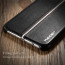 VAKU ® Apple iPhone 6 / 6S LARDOR Series 3 Stitch Leather Shell with Metallic Logo Display Back Cover