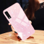 VAKU ® Samsung Galaxy A7 2018 Glossy Marble with 9H hardness tempered glass overlay Back Cover