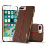 VAKU ® Apple iPhone 7 Plus LARDOR Series 3 Stitch Leather Shell with Metallic Logo Display Back Cover