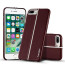 VAKU ® Apple iPhone 7 Plus LARDOR Series 3 Stitch Leather Shell with Metallic Logo Display Back Cover