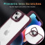 Vaku ® Apple iPhone 14 Lens Flip Stand Holder Back Cover Case with Free Lens Protector