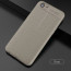 Vaku ® Oppo A83 Kowloon Leather Stitched Edition Top Quality Soft Silicone 4 Frames + Ultra-Thin Back Cover