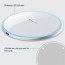 Vaku ® 15W Wireless Charger Oxford Series Fast Charging pad PD & Qi-Certified with Type C Cable