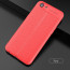 Vaku ® Oppo A83 Kowloon Leather Stitched Edition Top Quality Soft Silicone 4 Frames + Ultra-Thin Back Cover