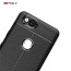 Vaku ® Google Pixel 2 Kowloon Double-Stitch Edition Silicone Leather Texture Finish Ultra-Thin Back Cover