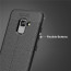 Vaku ® Samsung Galaxy A8 Plus Kowloon Double-Stitch Edition Silicone Leather Texture Finish Ultra-Thin Back Cover
