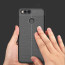 Vaku ® Huawei Honor 7X Kowloon Double-Stitch Edition Silicone Leather Texture Finish Ultra-Thin Back Cover