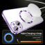 Vaku ® Apple iPhone 15 Plus Luxury Electroplated Magnetic Magsafe Camera Protection TPU Back Cover Case